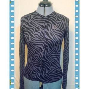 Ann Taylor Loft Zebra Print Cardigan